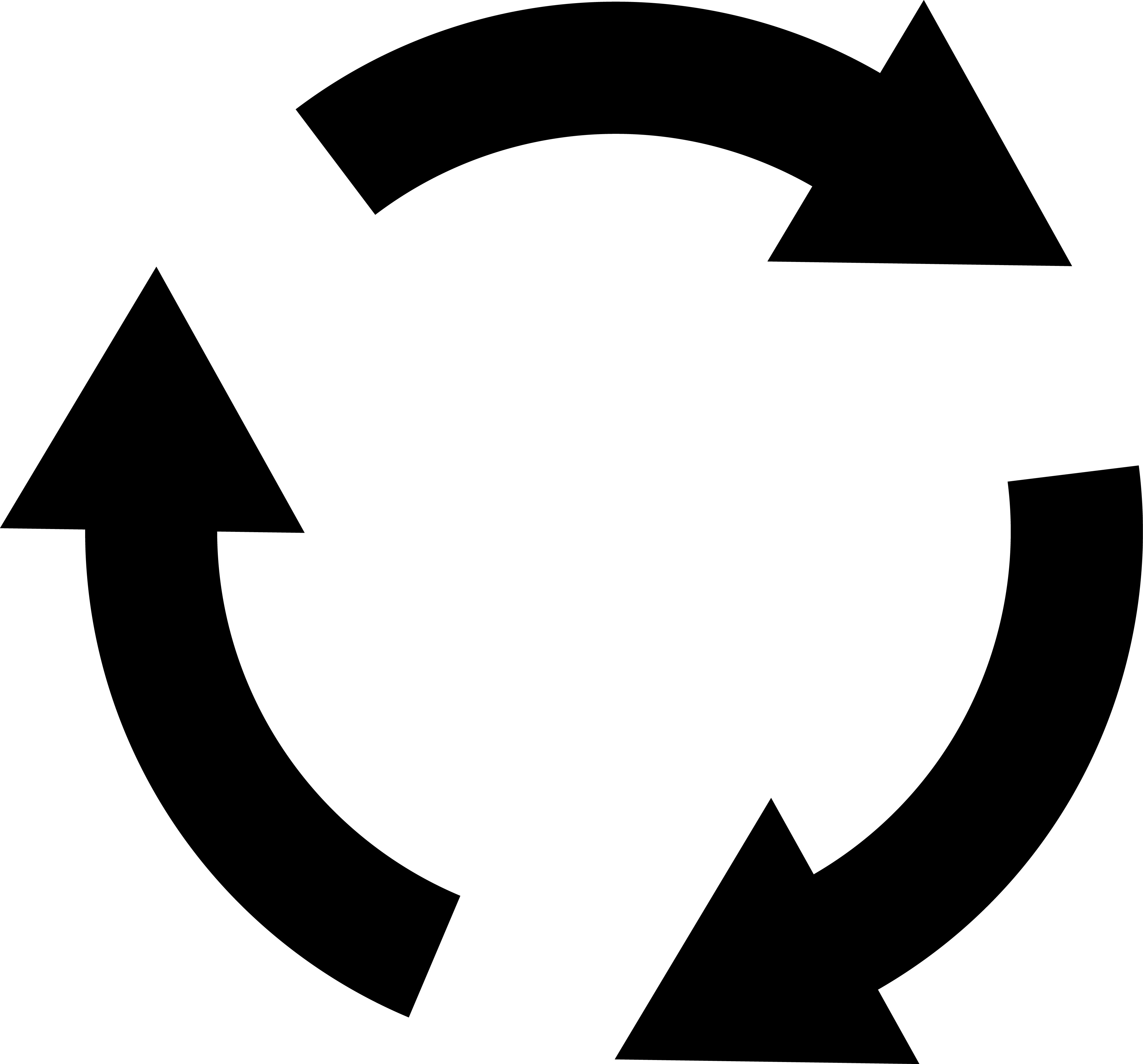 A round about set of arrows icon